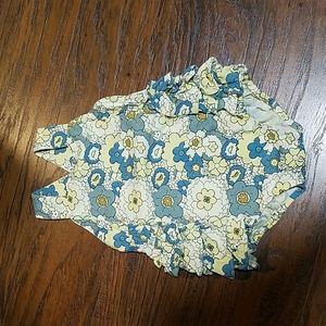 KATE QUINN 6O'S FLORAL SIDE RUFFLE